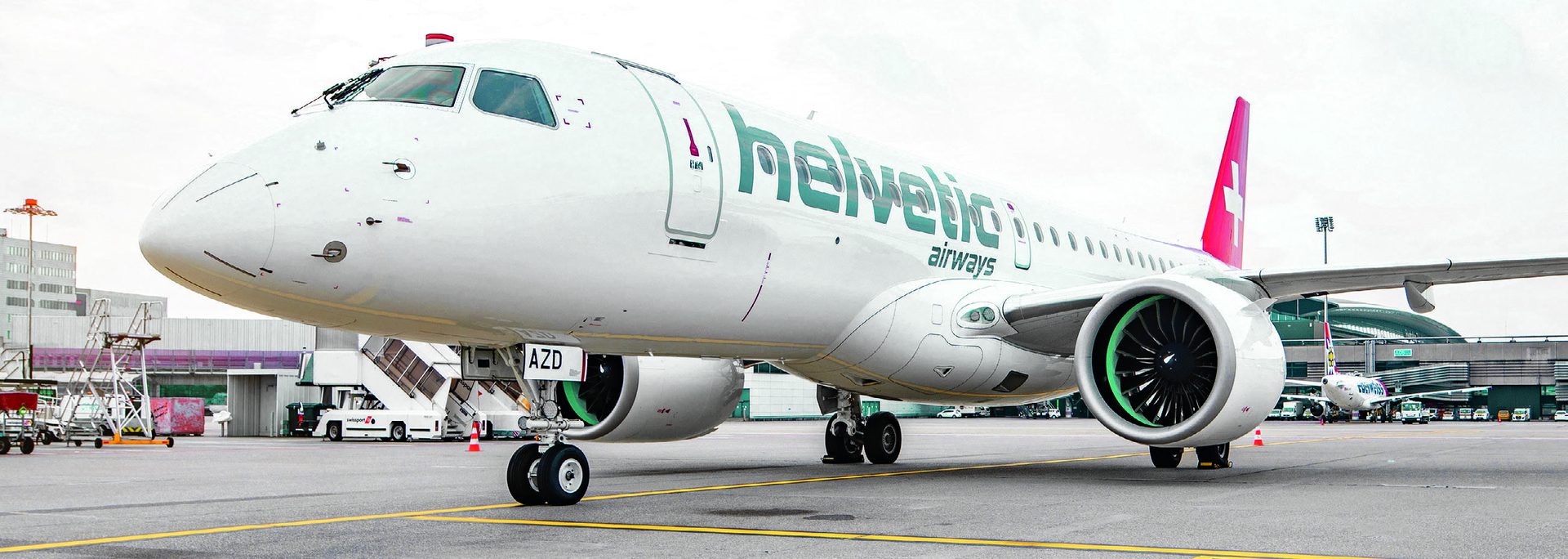 Helvetic Airways Embraer E190-E2 at Zurich Airport